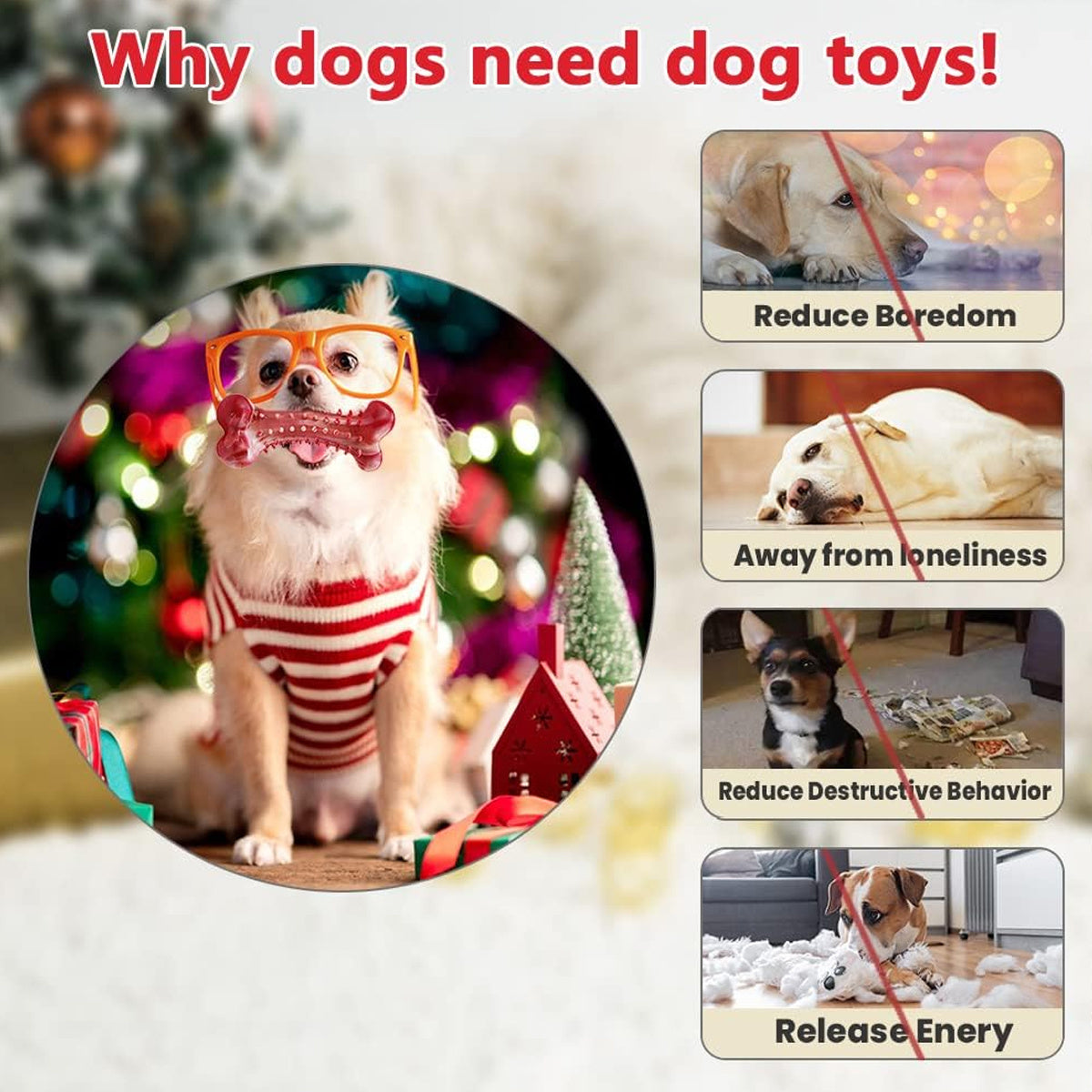 Durable Rubber Chew Toy for Aggressive Chewers