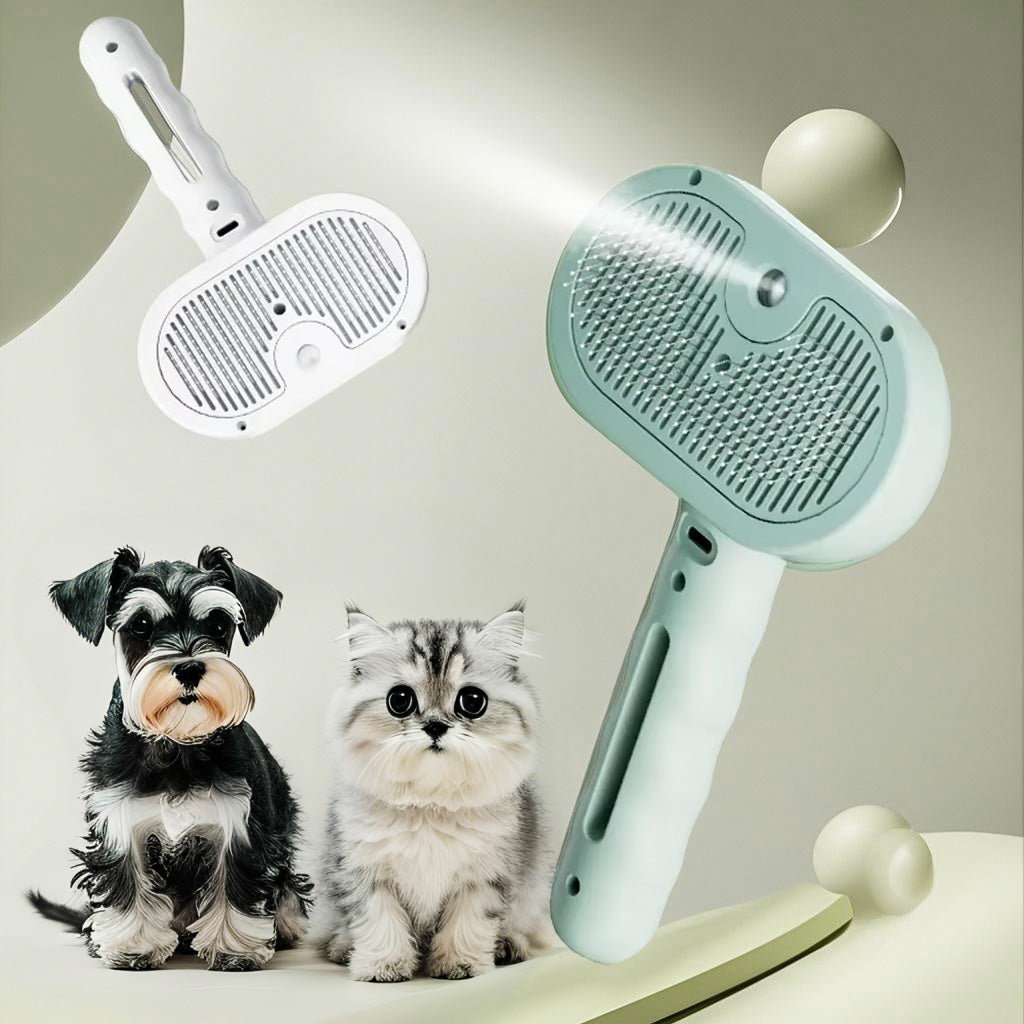 Pet Grooming Spray Brush with Mist