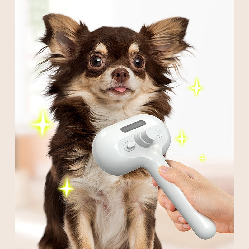 Self-Cleaning Pet Grooming Brush with Mist