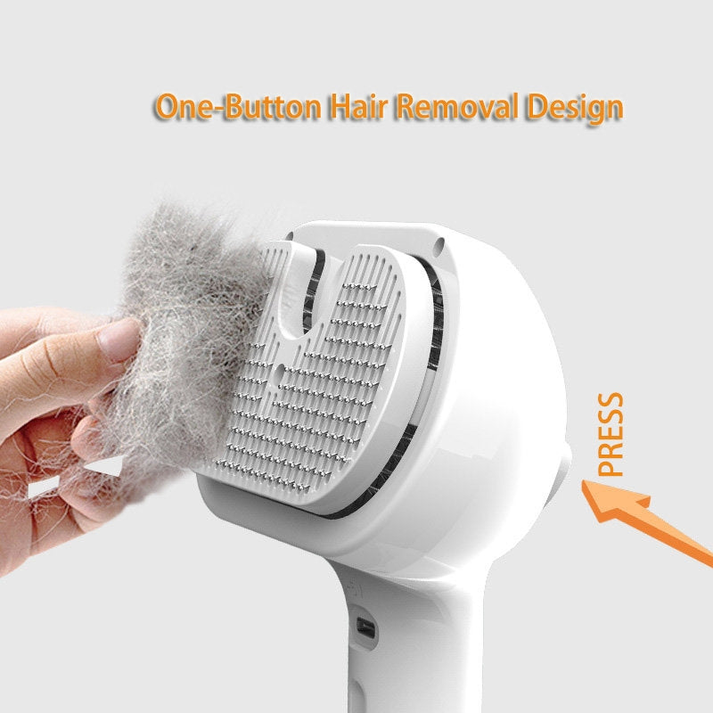 Self-Cleaning Pet Grooming Brush with Mist
