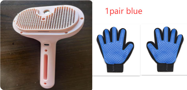 Self-Cleaning Pet Grooming Brush with Mist