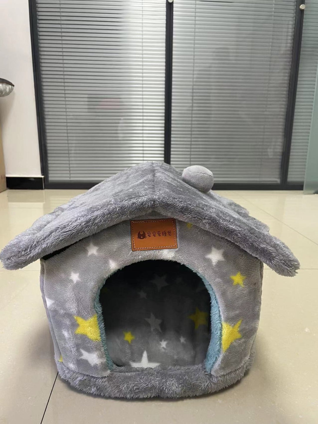 Foldable Pet House with Removable Cushion