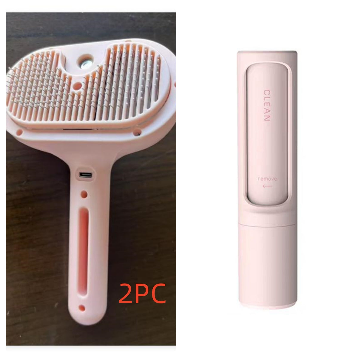 Self-Cleaning Pet Grooming Brush with Mist
