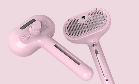 Self-Cleaning Pet Grooming Brush with Mist