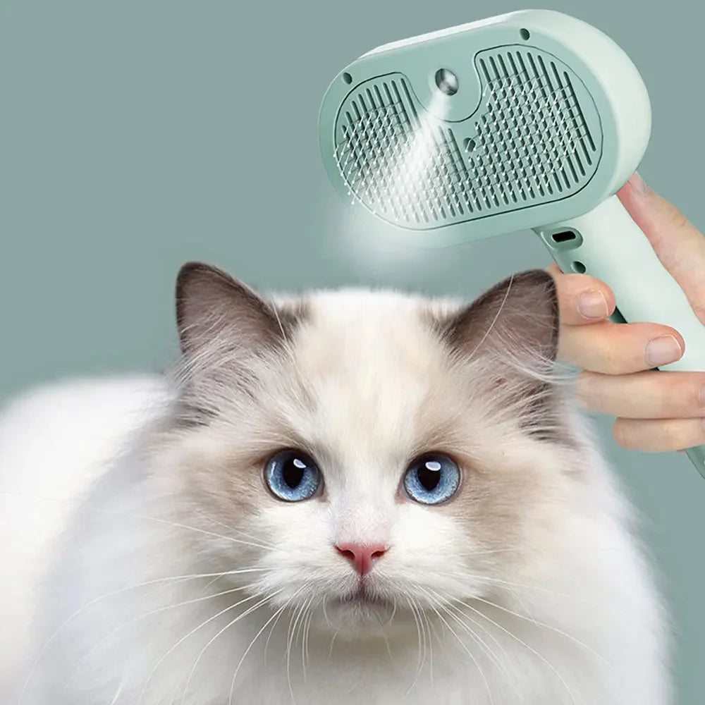 Pet Grooming Spray Brush with Mist